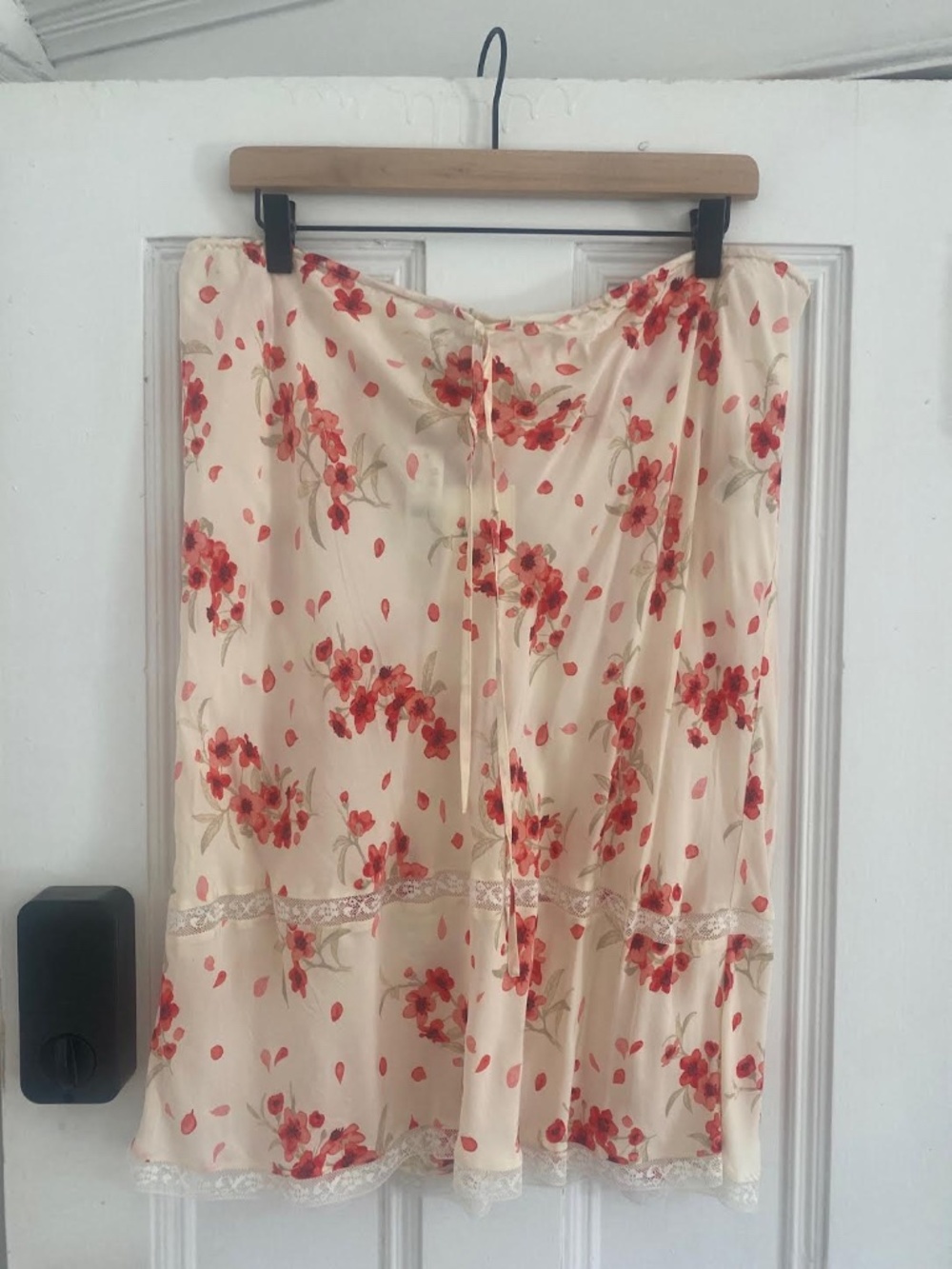 J. Crew x Rouje - Red/White Floral Poeme Skirt - Size XL